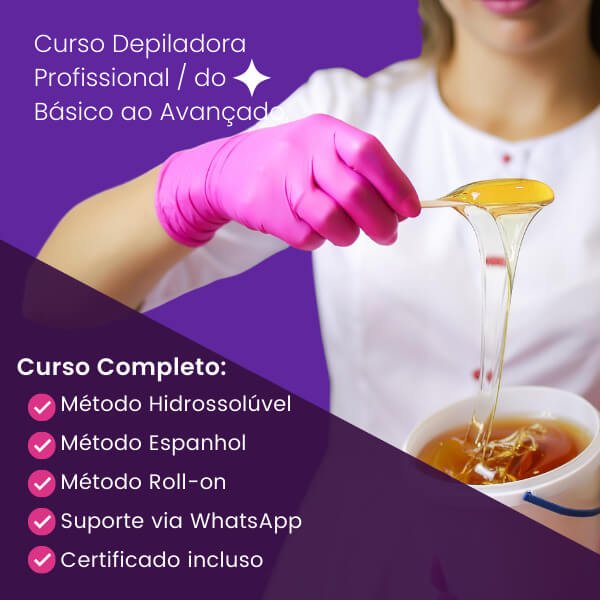 Curso Depiladora Profissional do Básico ao Avançado Funciona