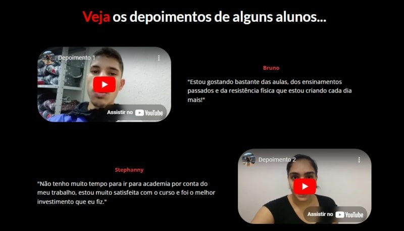 Depoimentos de Alunos do Curso Kickboxing em Casa Guia Iniciante