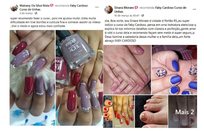 Depoimentos de alunos do Curso de Cutilagem para Manicures com Faby Cardoso