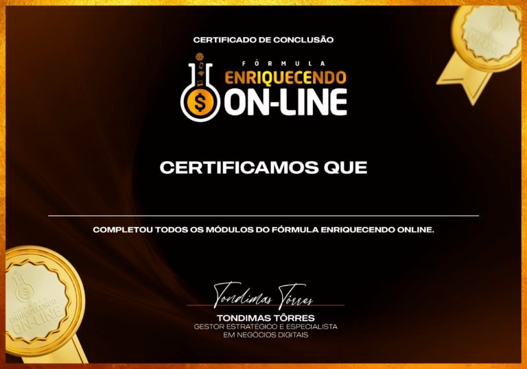 Quais benefícios do Curso Fórmula Enriquecendo Online
