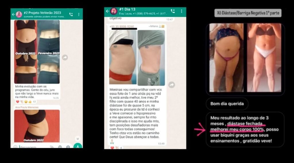 Depoimentos de alunos Plataforma VeveFit