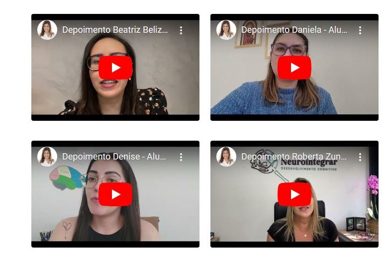 Depoimentos de alunos do Metodologia Psicopedagogia de Sucesso (MPS)