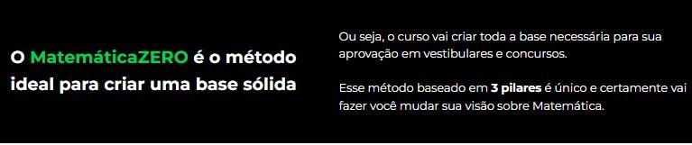 O que é o Curso MatemáticaZERO 2.0