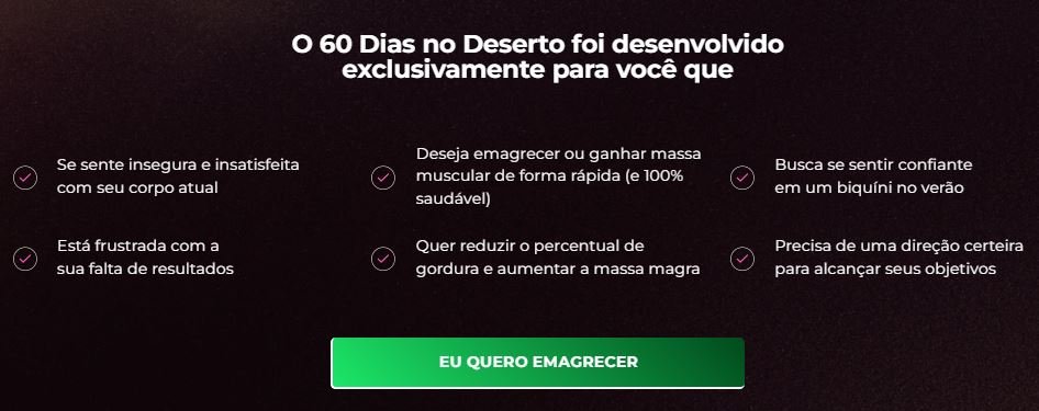 Para quem é o 60 Dias no Deserto