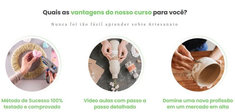 Quais benefícios do Curso Artesanato na Prática