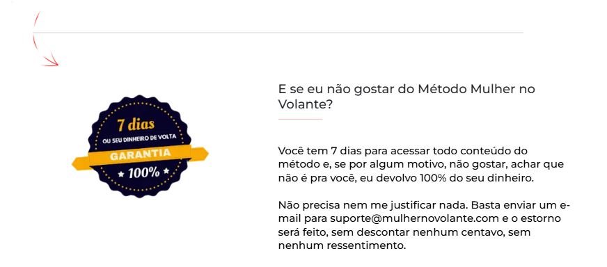 Quais benefícios do Método Mulher no Volante