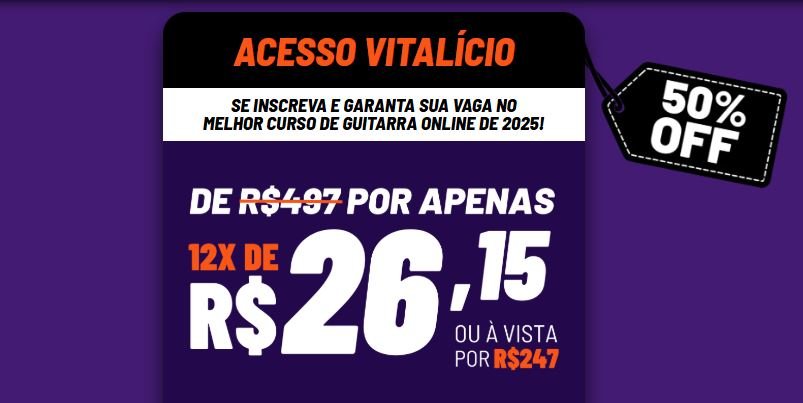Qual o preço do Guitarra Intensiva Tem cupom de desconto