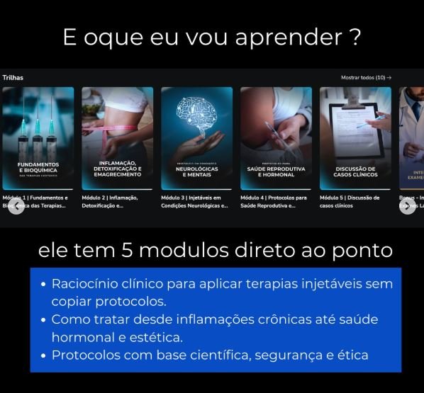 Como funciona o Método Dominando Injetáveis e seus módulos Como funciona o Método Dominando Injetáveis e seus módulos