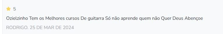 Depoimentos de alunos do Guitarra Rock Academy