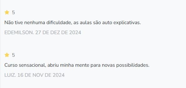Depoimentos de alunos do Protocolo Liberdade TikTok Mastery