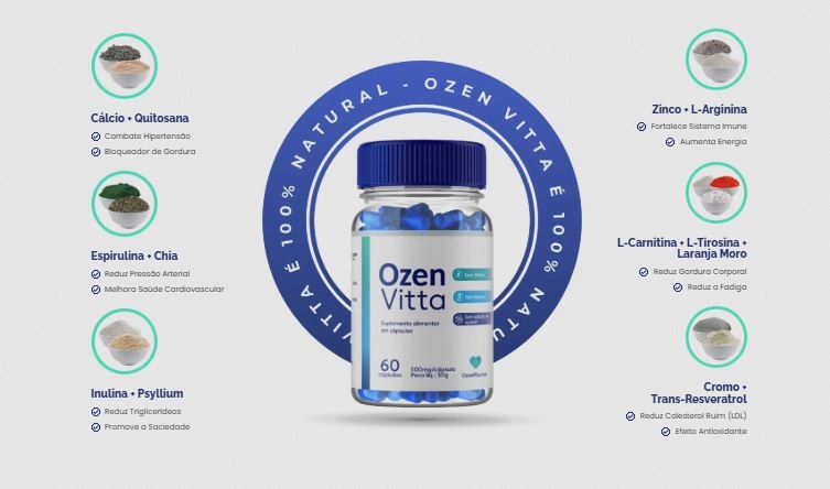 Qual a composição do Ozenvitta É natural Qual a composição do Ozenvitta É natural