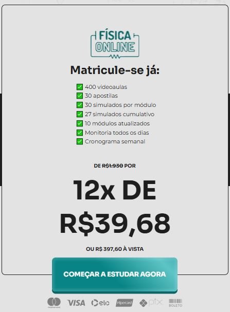 Qual o preço do Física Online - Enem Completo e Vestibulares Tem cupom de desconto