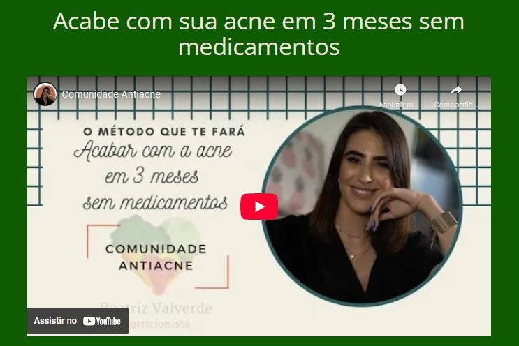 O que é a Comunidade Antiacne