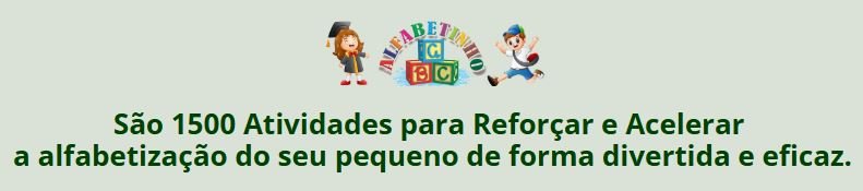 O que é o Alfabetinho Atividades para Alfabetização