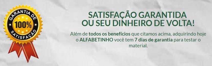 Opinião final sobre o Alfabetinho Atividades para Alfabetização