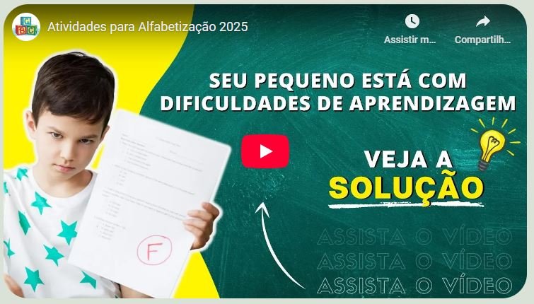 Para quem é o Alfabetinho Atividades para Alfabetização