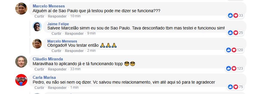 Depoimentos de alunos do Método Ex Obcecada