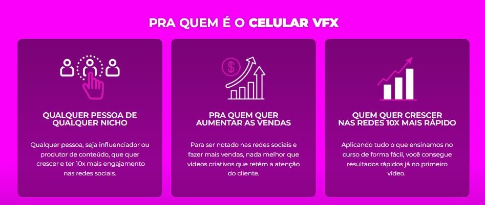 Para quem é o Celular VFX