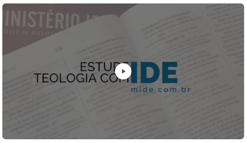 Como funciona o Curso Intensivo de Teologia do Ministério IDE e seus módulos