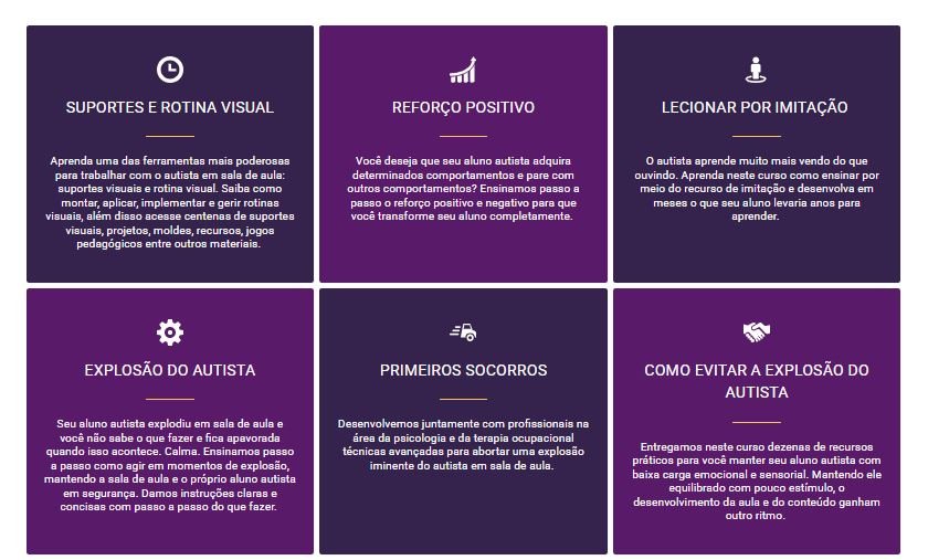 Como funciona o curso Autismo para Professores e seus módulos