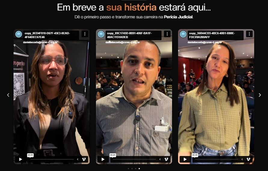 Depoimentos de alunos da Formação de Peritos Judiciais IDB