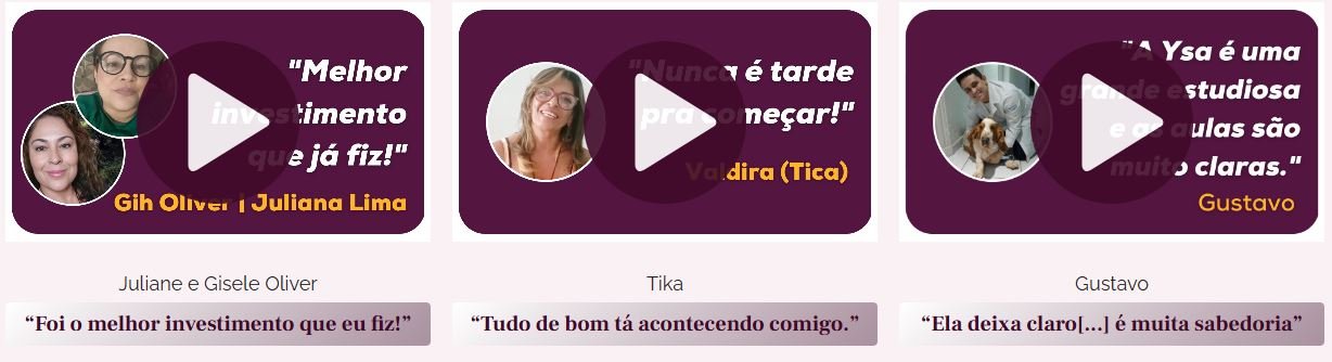 Depoimentos de Alunos