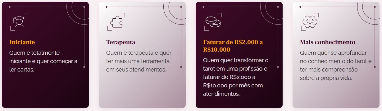 Para quem é Curso de Tarot Terapêutico
