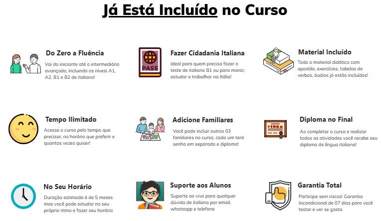 Quais benefícios Curso de Italiano Completo Gente Italiana Quais benefícios Curso de Italiano Completo Gente Italiana