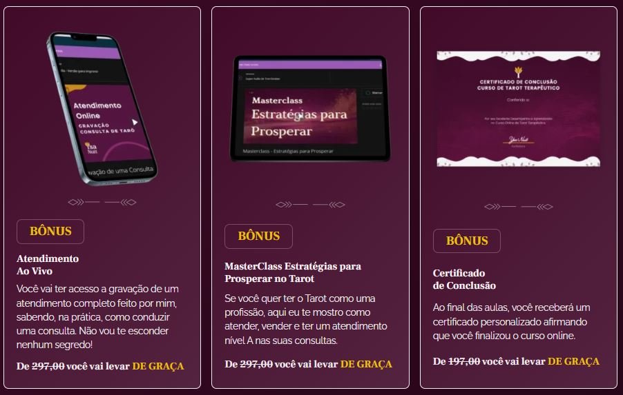 Quais benefícios Curso de Tarot Terapêutico