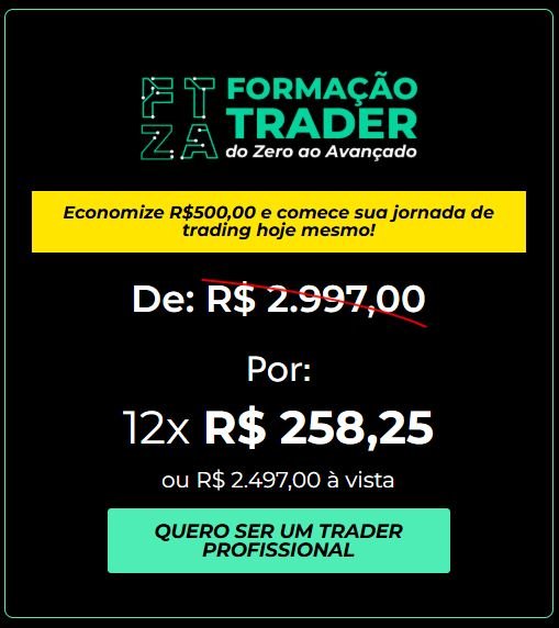 Qual o preço FTZA Formação Trader do Zero ao Avançado Tem cupom de desconto
