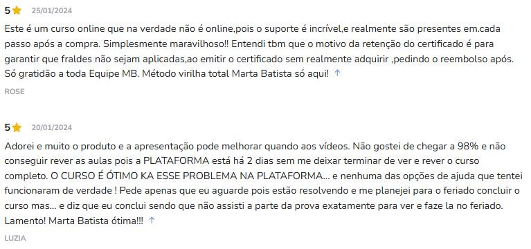 Depoimentos de Alunos