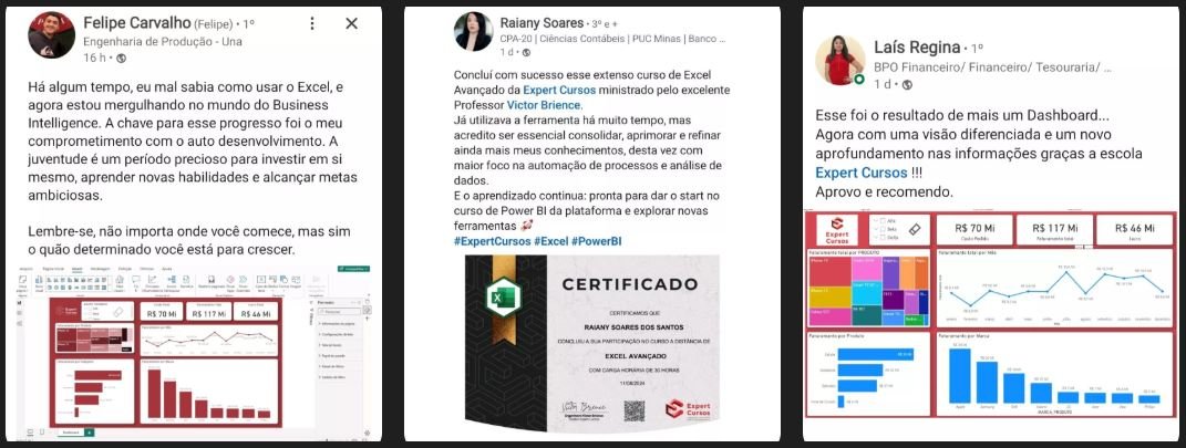 Depoimentos de Alunos Depoimentos de Alunos