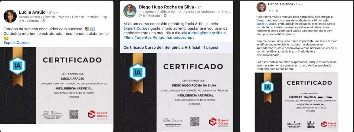 Depoimentos de Alunos