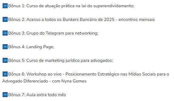 Quais benefícios Advocacia Bancária Diferenciada