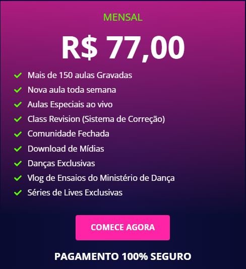 Qual o preço Escola de Dança Louvor na Terra Tem cupom de desconto