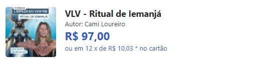 Qual o preço VLV Ritual de Iemanjá Tem cupom de desconto