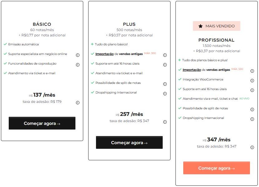 Qual o preço eNotas - Nota Fiscal Automágica para Negócios Inteligentes Tem cupom de desconto