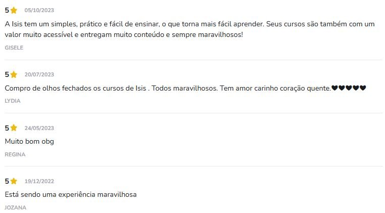 Depoimentos de Alunos