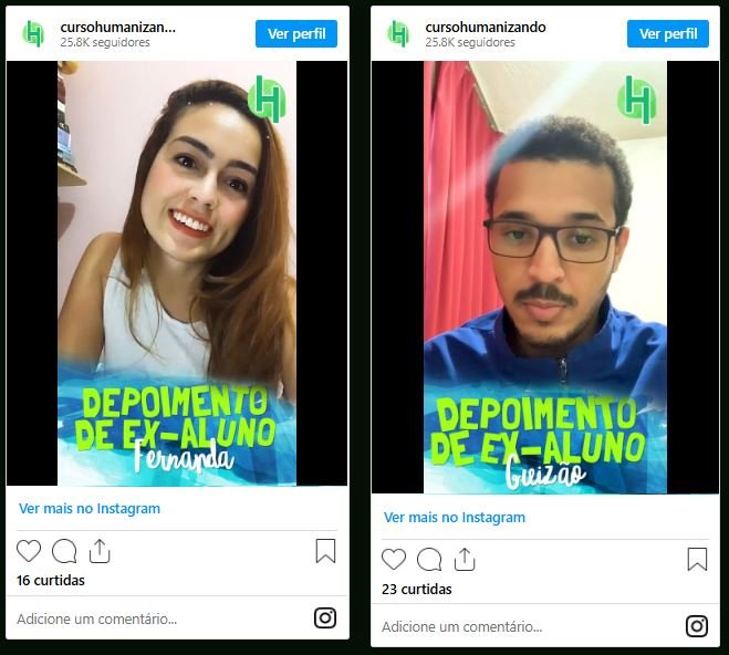 Depoimentos de Alunos