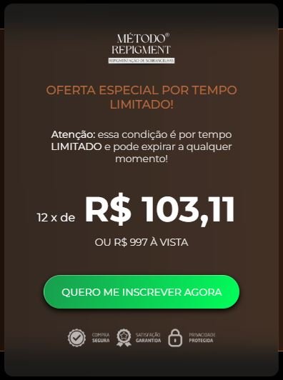 Qual o preço Método Repigment Balance Tem cupom de desconto