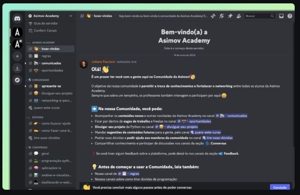 Quais benefícios Asimov Academy