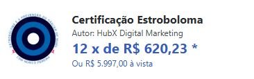 Qual o preço Certificação Estroboloma Tem cupom de desconto