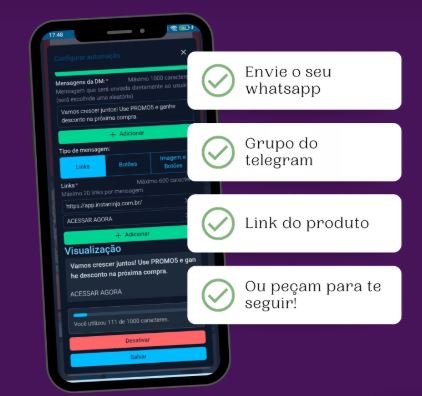 Quais benefícios Insta Ninja Seu perfil no piloto automático