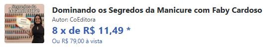 Qual o preço Dominando os Segredos da Manicure Tem cupom de desconto