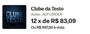 Qual o preço Clube da Testo Tem cupom de desconto
