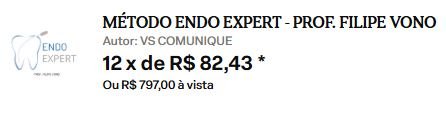 Qual o preço Método Endo Expert – Prof. Filipe Vono Tem cupom de desconto