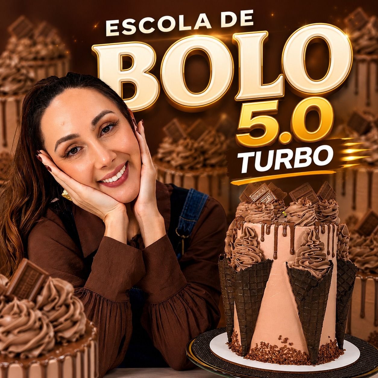 Capa Oficial Da Escola De Bolos 5.0 Turbo Com Marrara Bortoloti