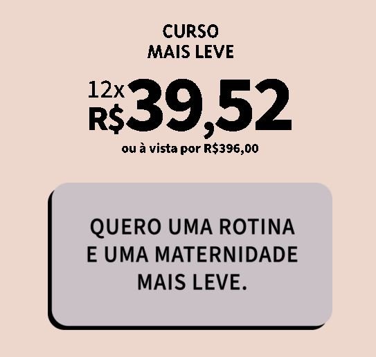 Preço do Curso Mais Leve na página oficial