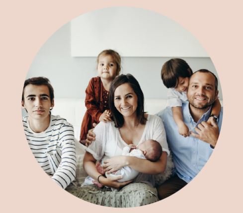 Rafaela Carvalho com sua família