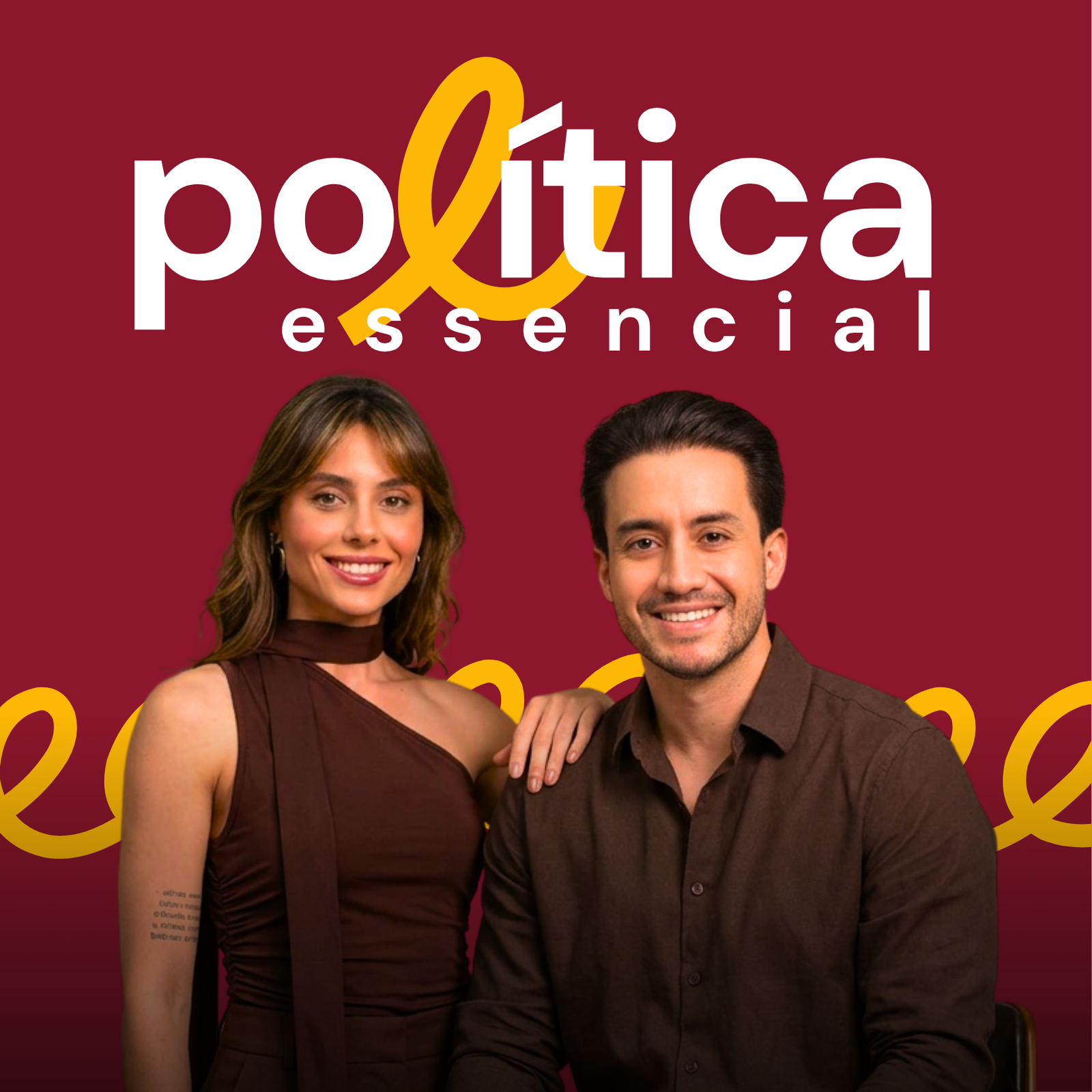 Capa Oficial Do Curso Política Essencial Com Os Apresentadores Do Projeto